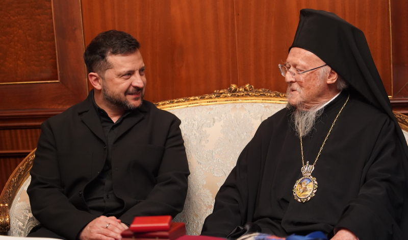 Ο Πρόεδρος της Ουκρανίας Β. Ζελένσκι στο Οικουμενικό Πατριαρχείο