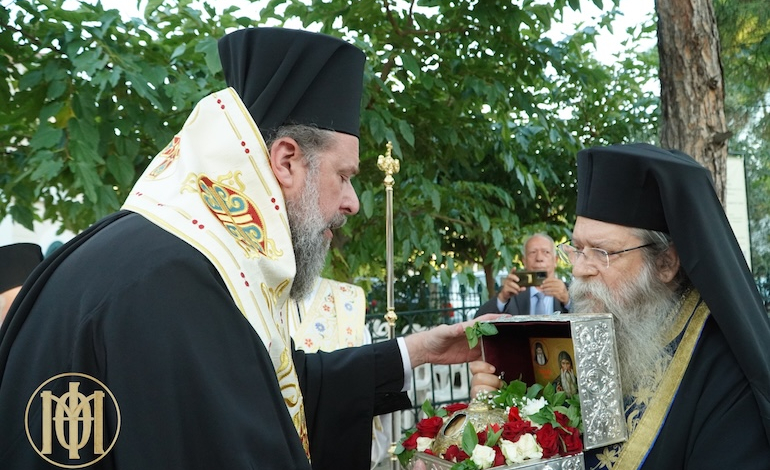 Υποδοχή της Τιμίας Κάρας του Οσίου Δαβίδ στη Θεσσαλονίκη