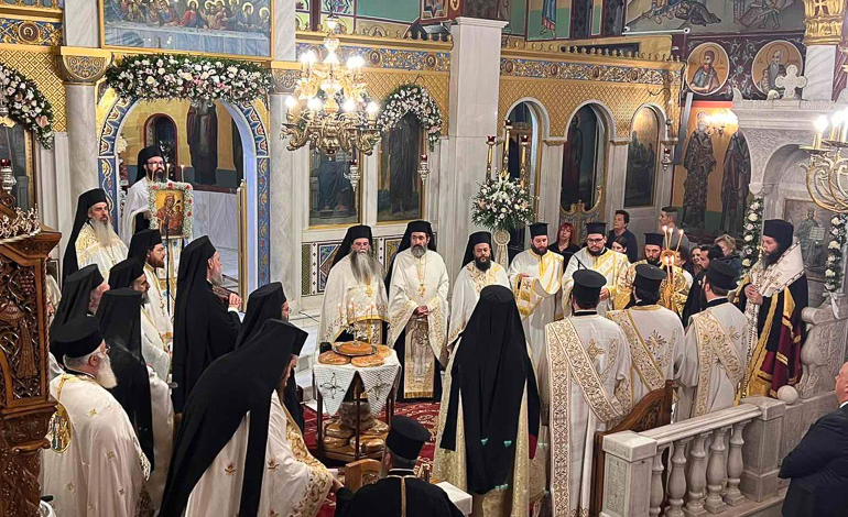 Πολυαρχιερατικός Εσπερινός Συνάξεως Παναγίας Βουρλιώτισσας (ΦΩΤΟ)