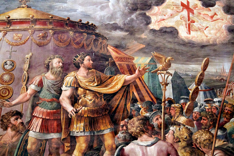 the vision of the cross by raphael