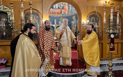 Ο Καρυστίας Σεραφείμ στον Άγιο Δημήτριο Καδδίου - Κονιστρών