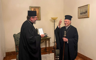 Συνάντηση Οικουμενικού Πατριάρχη με τον Ουνίτη Αρχιεπίσκοπο Σβιατοσλάβ