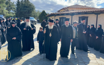 Ο Αρχιεπίσκοπος Ιερώνυμος στην Ι.Μ. Κοιμήσεως Θεοτόκου Πανοράματος