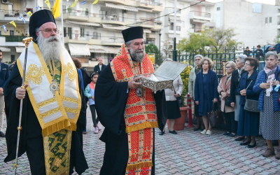 Υποδοχή του Σταυρού των Μεγάλων Κομνηνών στις Σέρρες