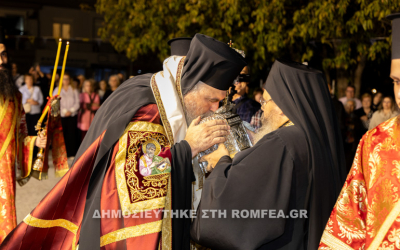 Υποδοχή Τιμίας Κάρας του Αγίου Παντελεήμονος στην Καλαμαριά
